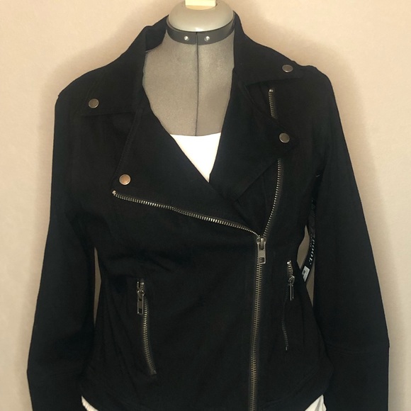 Black Moto Style Jacket - Picture 7 of 8